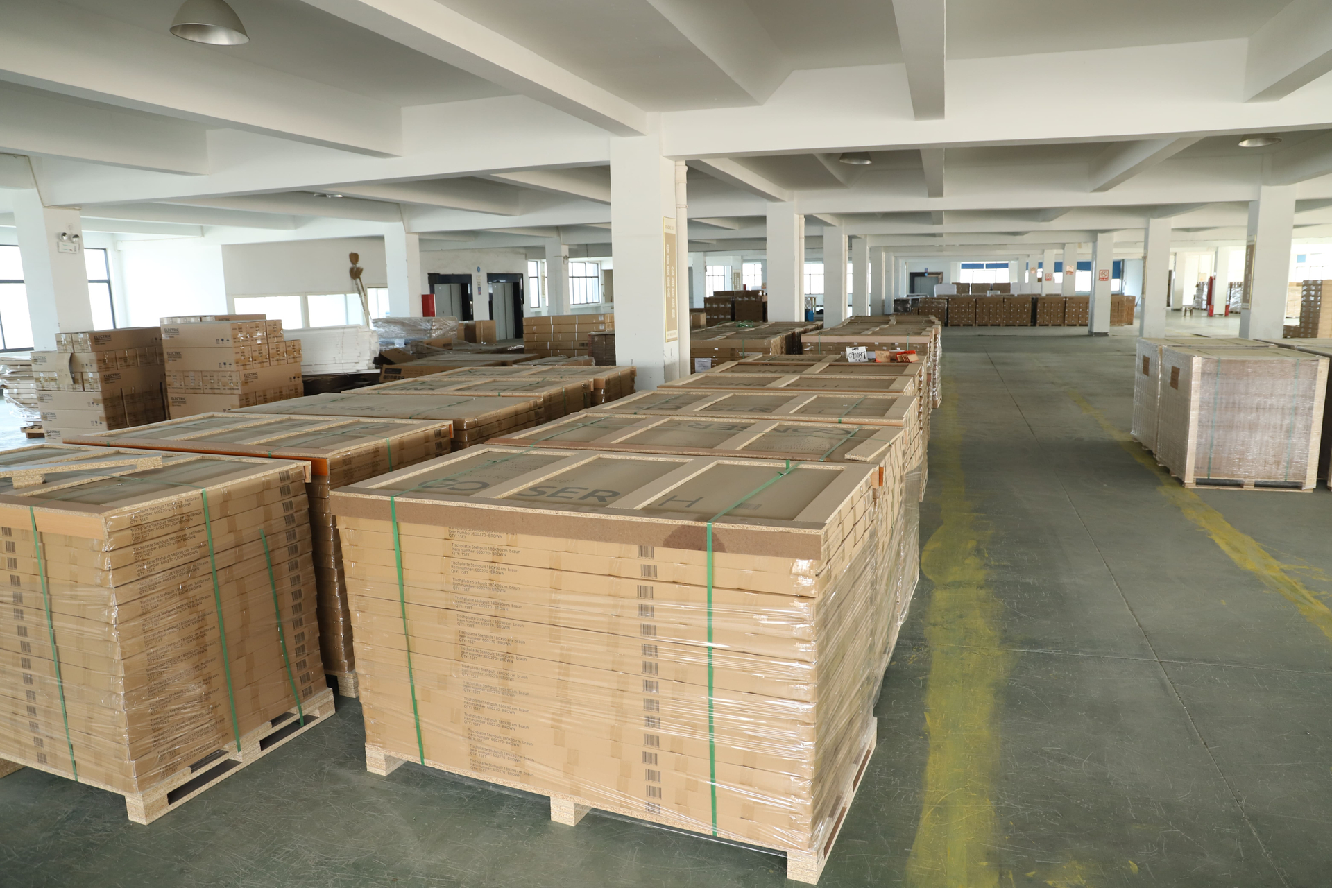 Packaged NATE products prepared for shipment
