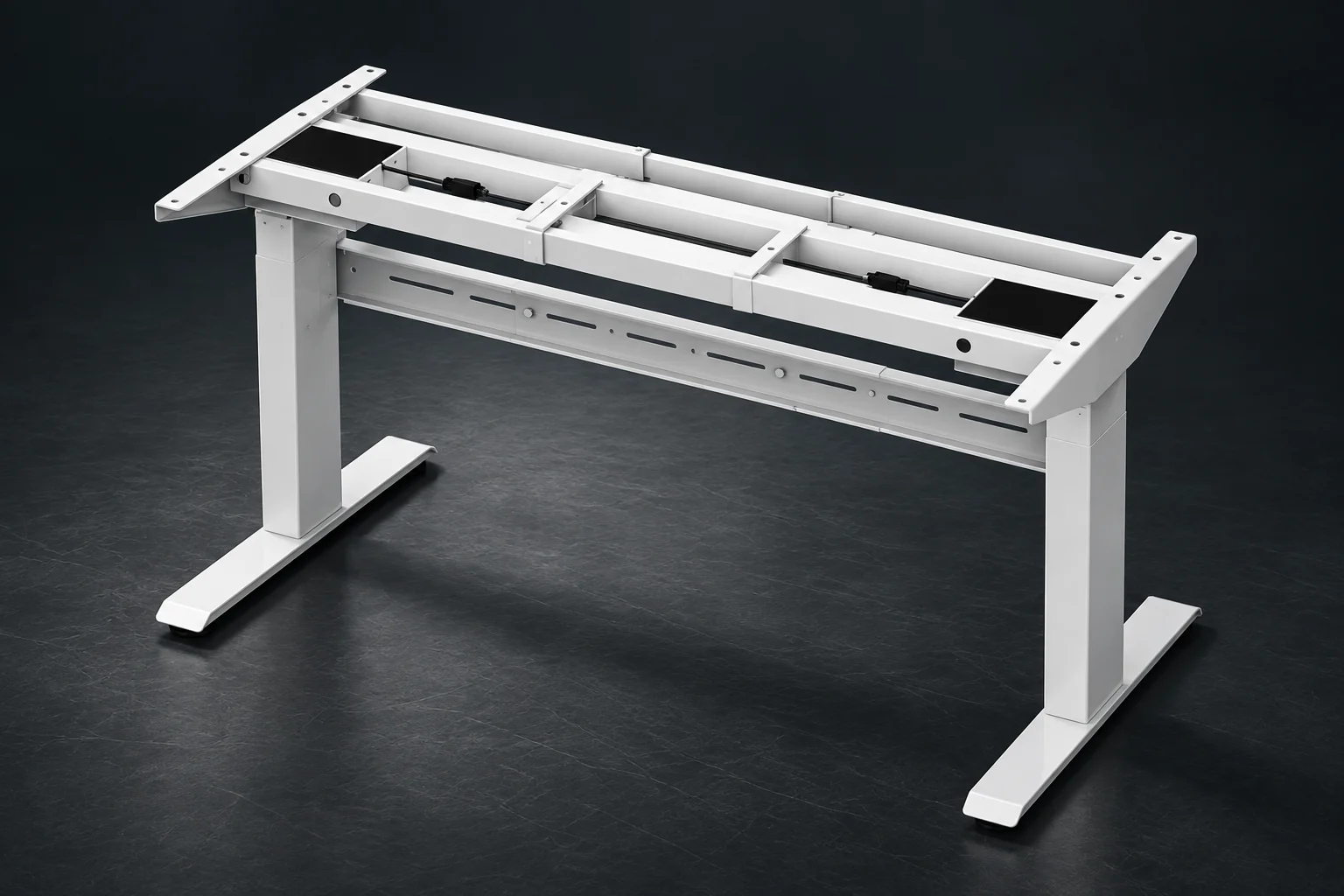 White 2NF2 heavy-duty two-leg lifting frame with reinforced crossbars and T-shaped feet